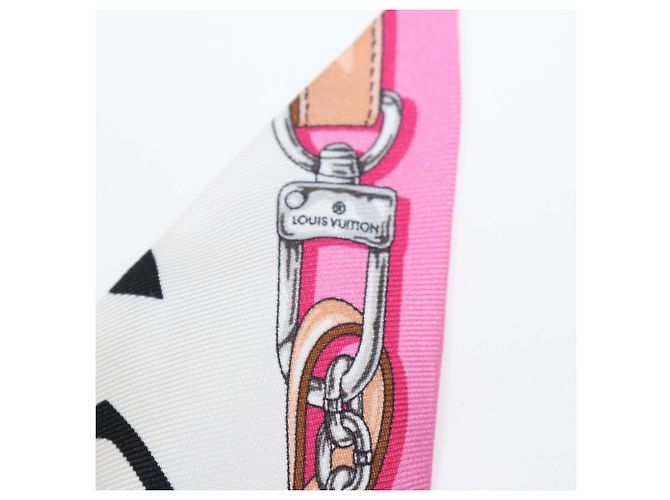 Louis Vuitton Multicolor Silk Ultimate Monogram BB Bandeau Nero - vista 7