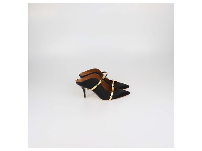 Autre Marque Mules Maureen in raso nero Malone Soulier Black - view 3