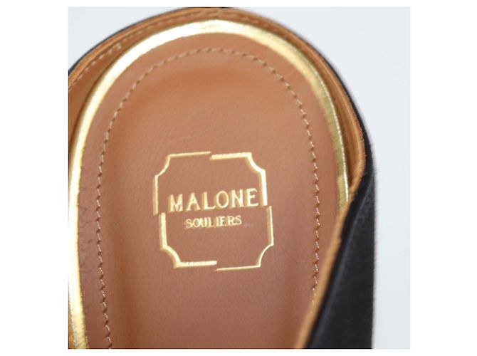 Autre Marque Mules Maureen in raso nero Malone Soulier Black - view 6