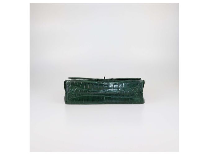 Borsa a patta Chanel 227 Reissue 2.55 in alligatore verde lucido - vista 4