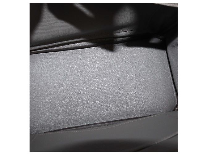 Hermès Borsa Birkin 25 Hermes in pelle Togo Gris Etain con hardware dorato - vista 6