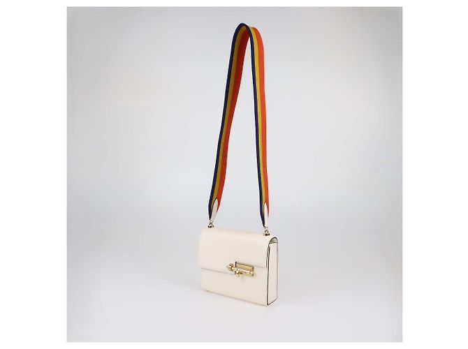 Hermès Bolso Hermes Mini Verrou Chaine de piel Mysore Nata - vista 2