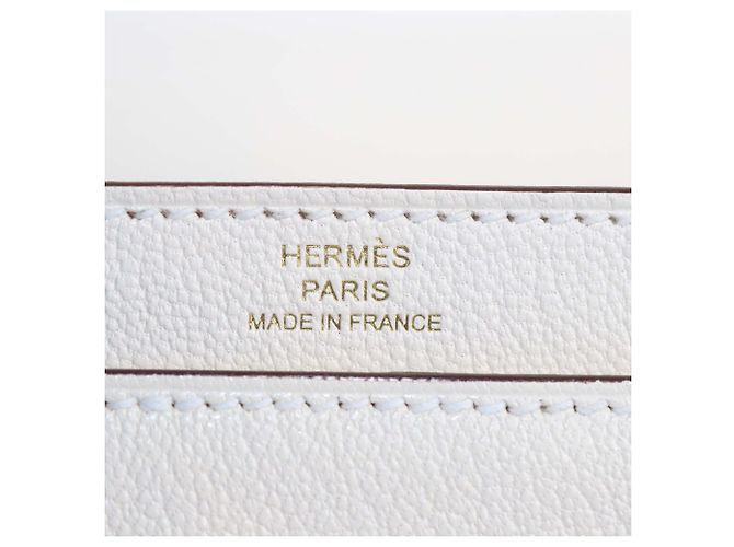 Hermès Bolso Hermes Mini Verrou Chaine de piel Mysore Nata - vista 5