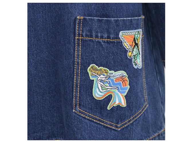Autre Marque Abito Alemais Blue Denim Patches Speedy Mini - vista 4