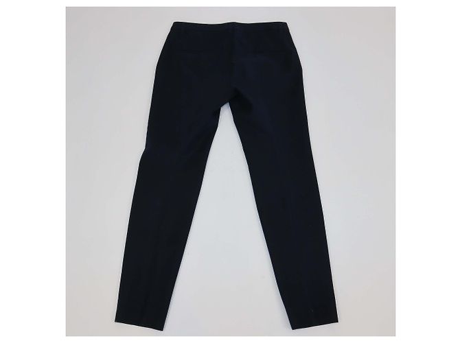 Pantalón formal Schumacher de mezcla de algodón azul marino - vista 2