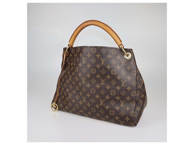Borsa Artsy MM in tela rivestita Monogram Louis Vuitton Marrone - vista 2
