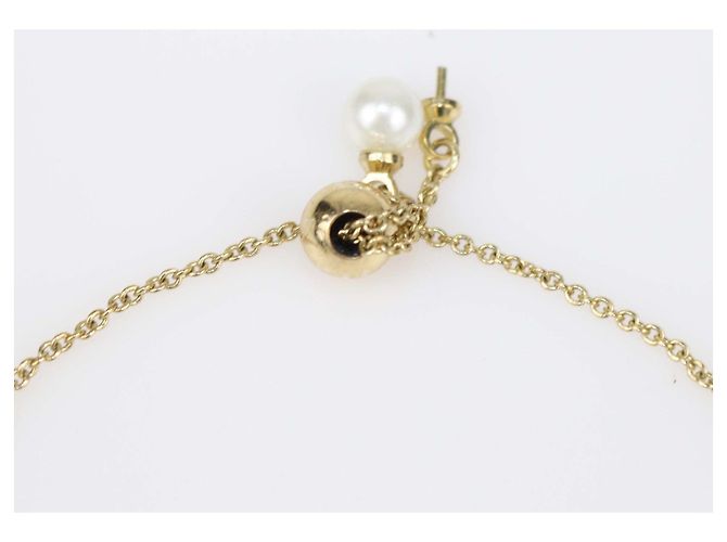 Bracciale a catena in metallo dorato e perle sintetiche Carolina Herrera D'oro - vista 3