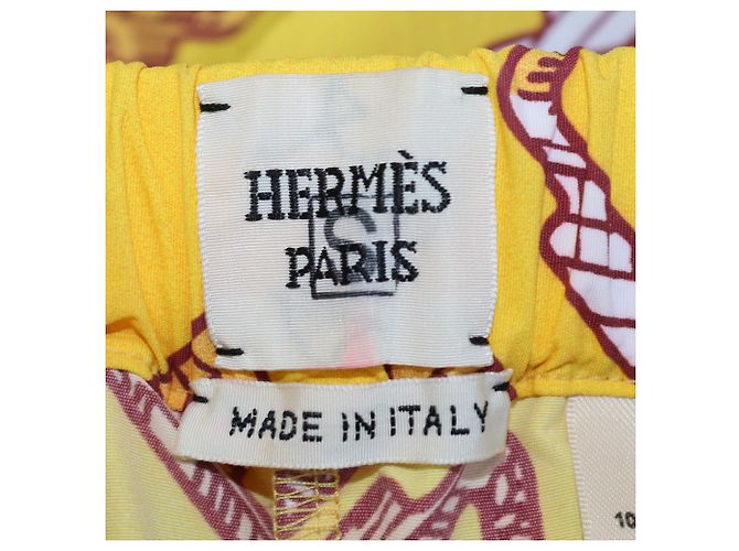 Hermès Bermudas de playa Hermes Yellow Tatersales Amarillo - vista 5