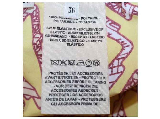 Hermès Bermudas de playa Hermes Yellow Tatersales Amarillo - vista 6