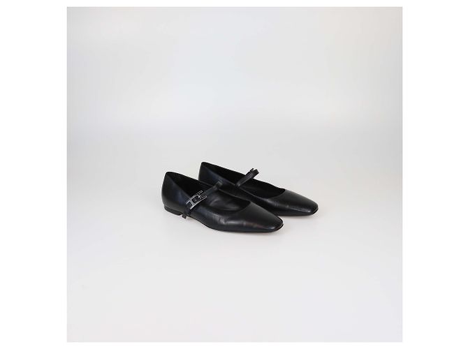 Hermès Ballerine Jane in pelle nera Hermes Nero - vista 2