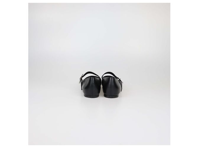 Hermès Ballerine Jane in pelle nera Hermes Nero - vista 5