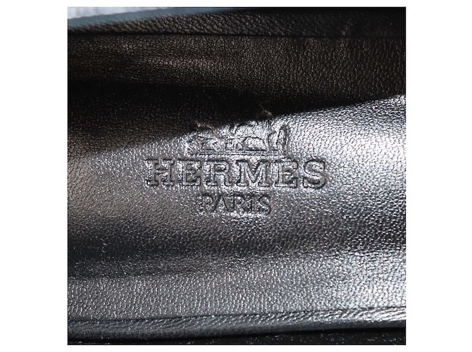Hermès Ballerine Jane in pelle nera Hermes Nero - vista 6