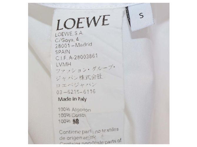 Camisa Loewe de manga larga en algodón blanco con botones - vista 6