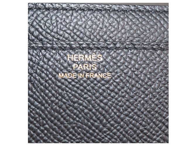 Hermès Carteira Constance To Go Hermes em couro Epsom preto com ferragens ouro rosa - vista 5