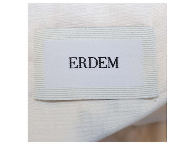 Top de popelina bordada Constance en jersey blanco/negro Erdem - vista 5