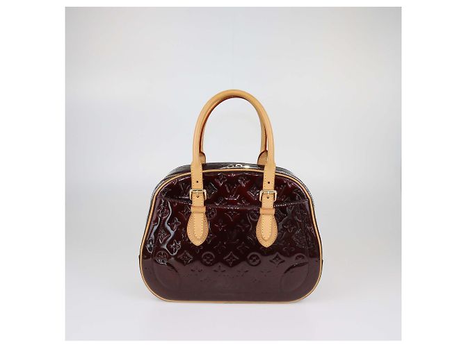 Borsa Louis Vuitton Amarante Monogram Vernis Summit Drive Bag Marrone - vista 3