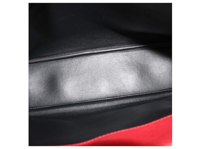 Borsa Tote Prada Large con Doppio Manico in Pelle Saffiano Rossa Rosso - vista 6