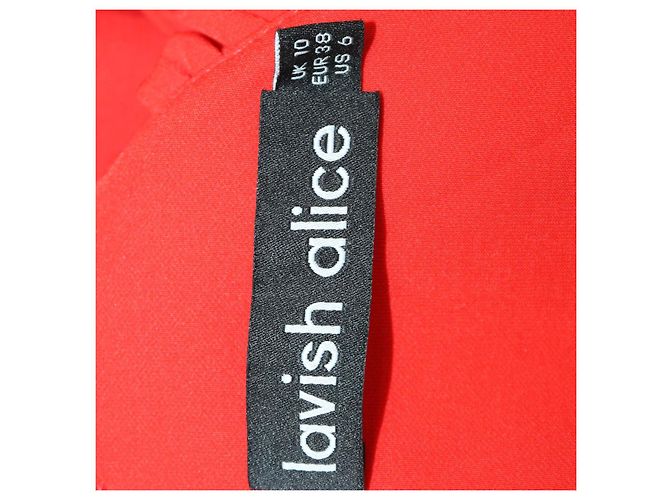 Autre Marque Lavish Alice Rotes Bodycon-Kleid aus Polyestermischung, One-Shoulder, gerafft - Ansicht 5