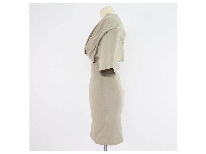 Abito camicia con ritagli La Robe Bahia in cotone Light Khaki di Jacquemus Beige - vista 2