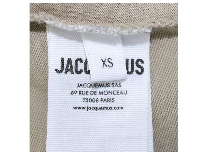 Abito camicia con ritagli La Robe Bahia in cotone Light Khaki di Jacquemus Beige - vista 6