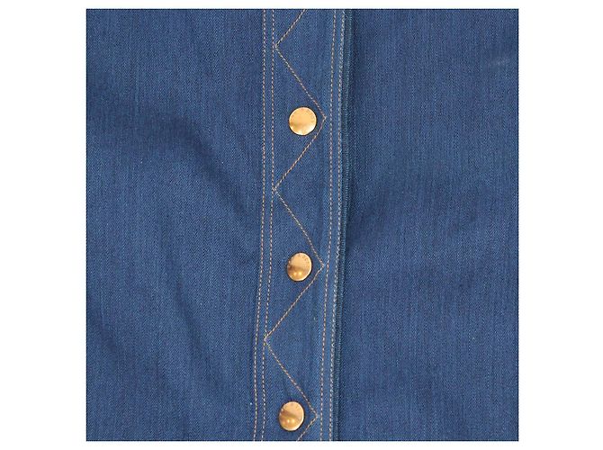 Falda con cinturón Branson en denim azul Rag & Bone - vista 3