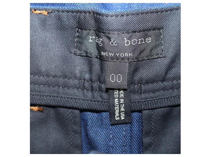 Falda con cinturón Branson en denim azul Rag & Bone - vista 4