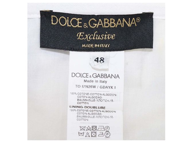 Dolce & Gabbana Multicolor Baumwolle Floral Print Puff Crop Top Mehrfarben - Ansicht 5