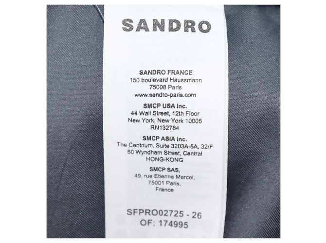 Sandro Mini Hemdkleid aus Polyester-Mischgewebe in Blau-Grau mit Cut-Out-Details - Ansicht 6