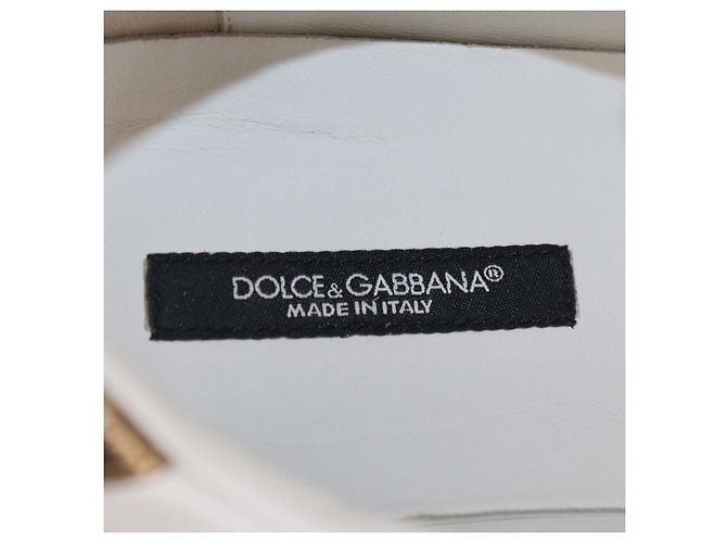 Sneakers basse Devotion in pelle bianca Dolce & Gabbana Bianco - vista 6