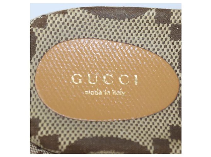 Sandali slide platform Gucci in tela GG beige - vista 6