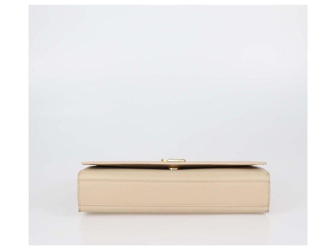 Borsa a tracolla Medium Kate in pelle beige Saint Laurent - vista 4