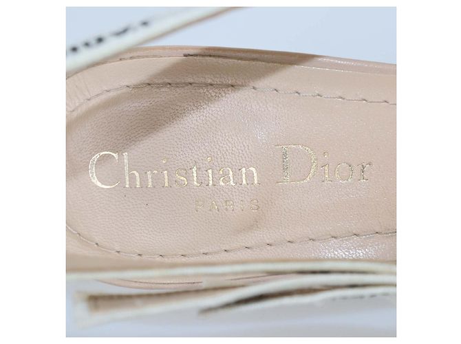 Christian Dior J'Adior Slingback Pumps aus beigem technischem Gewebe - Ansicht 6