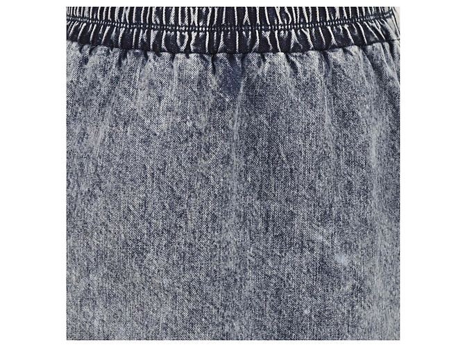 Minifalda Miu Miu de denim azul lavado con cintura elástica - vista 4