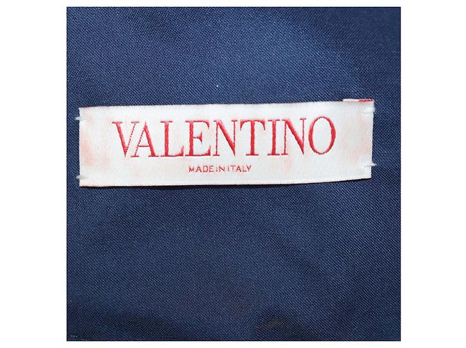 Calções mini de chambray azul Valentino com cordão e logótipo V - vista 5