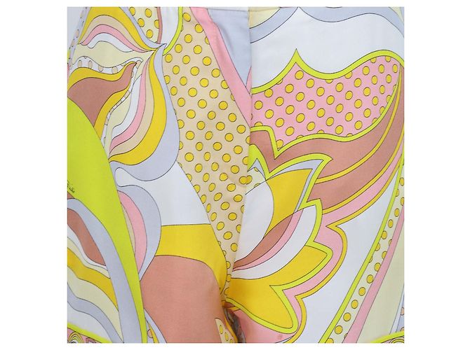 Short Mini in Seta Stampata Multicolor Emilio Pucci Multicolore - vista 4