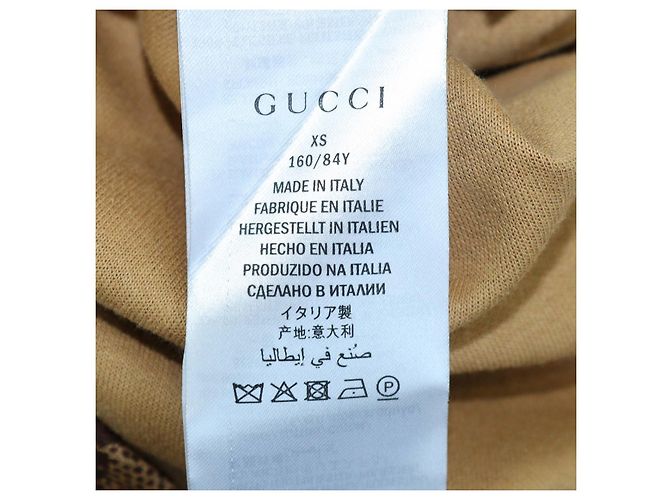 Gucci mehrfarbiges GG-Blend Polyester Colorblock Jersey-Kleid Braun - Ansicht 6