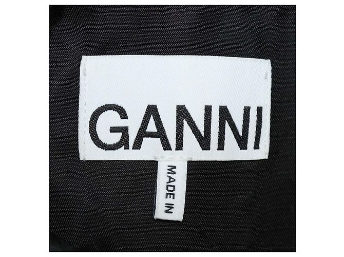 Set Top con Volant e Shorts Cargo in Poliammide Nera Ganni Nero - vista 5