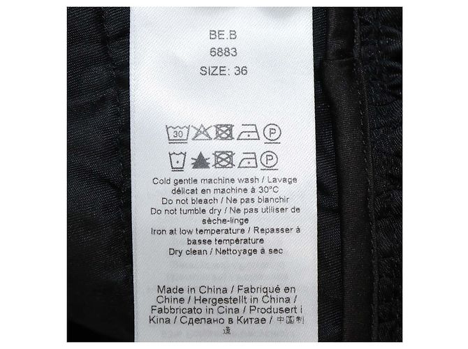 Set Top con Volant e Shorts Cargo in Poliammide Nera Ganni Nero - vista 6