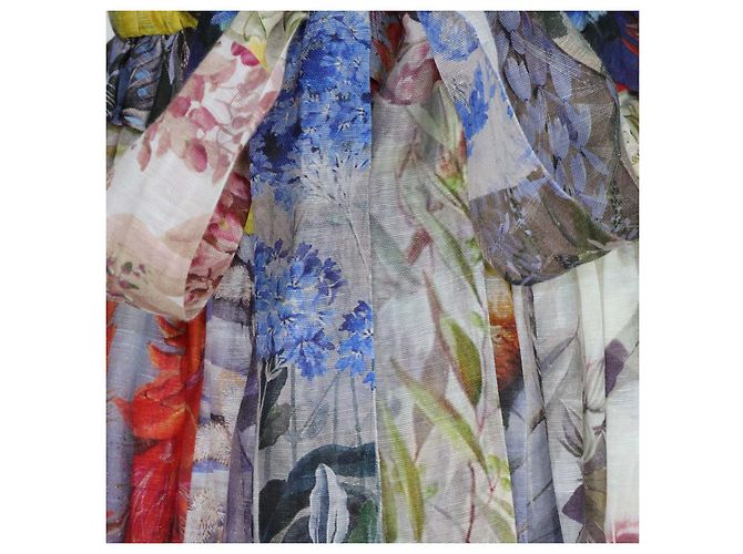 Zimmermann Set Blusa e Gonna Wild Botanica in Lino e Seta con Stampa Floreale Multicolor Zimmerman Multicolore - vista 4