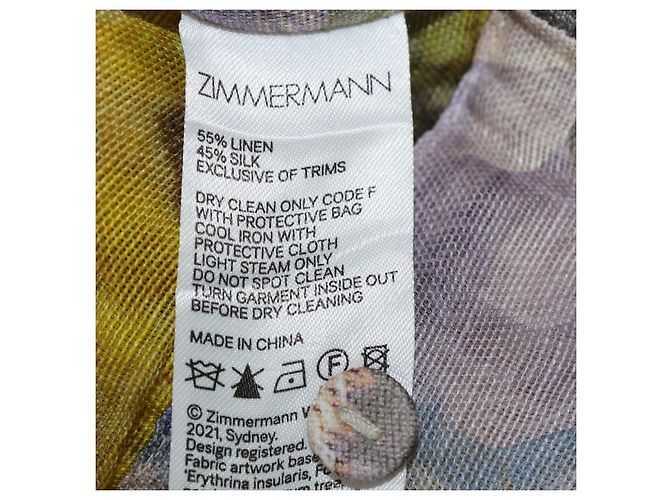 Zimmermann Set Blusa e Gonna Wild Botanica in Lino e Seta con Stampa Floreale Multicolor Zimmerman Multicolore - vista 6