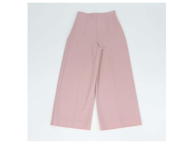 Marni Pantalones Wide Leg de Algodón Rosa - vista 2