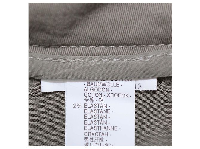 Pantalones Brunello Cucinelli de algodón verde ejército con ribete lateral de satén Verde oliva - vista 5