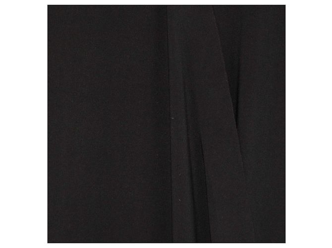 Norma Kamali Black Jersey Long Sleeve Long Dress - view 4