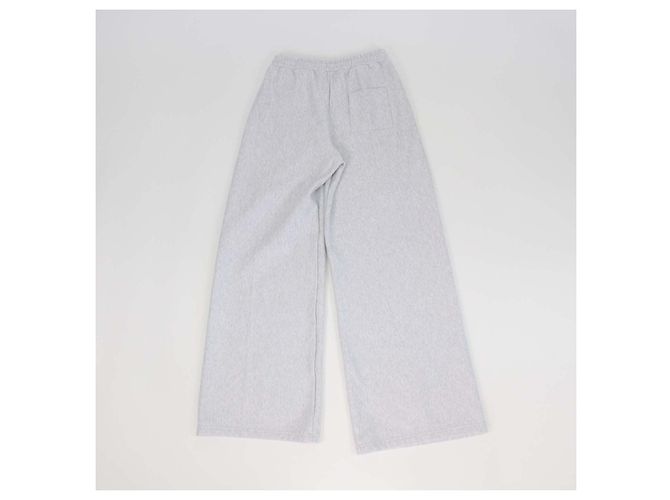 Céline Celine Light Grey Cotton Drawstring Flared Sweatpants - view 2