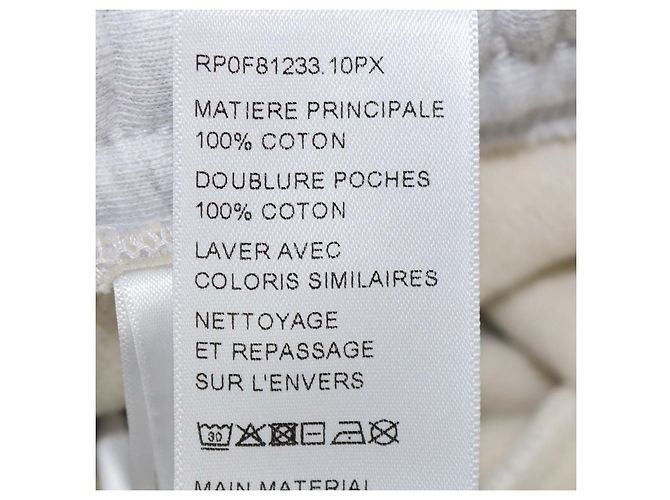 Céline Celine Light Grey Cotton Drawstring Flared Sweatpants - view 6