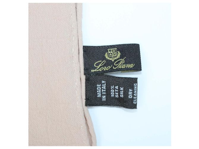 Stola Loro Piana in seta beige Mandala Ceramic - vista 4