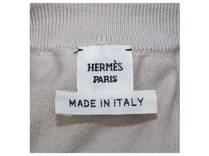 Hermès Hermes Grey, Pink Palefroi Remix Cardigan con Zip e Colletto a Volant Rosa Grigio - vista 5