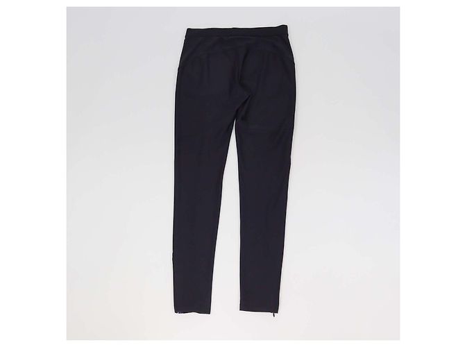 Sandro Midnight Blue Blend Nylon Zip Pockets Leggings Black - view 2
