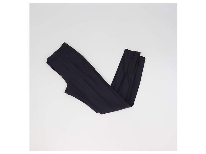 Sandro Midnight Blue Blend Nylon Zip Pockets Leggings Black - view 3