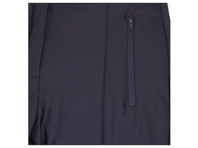 Sandro Midnight Blue Blend Nylon Zip Pockets Leggings Black - view 4